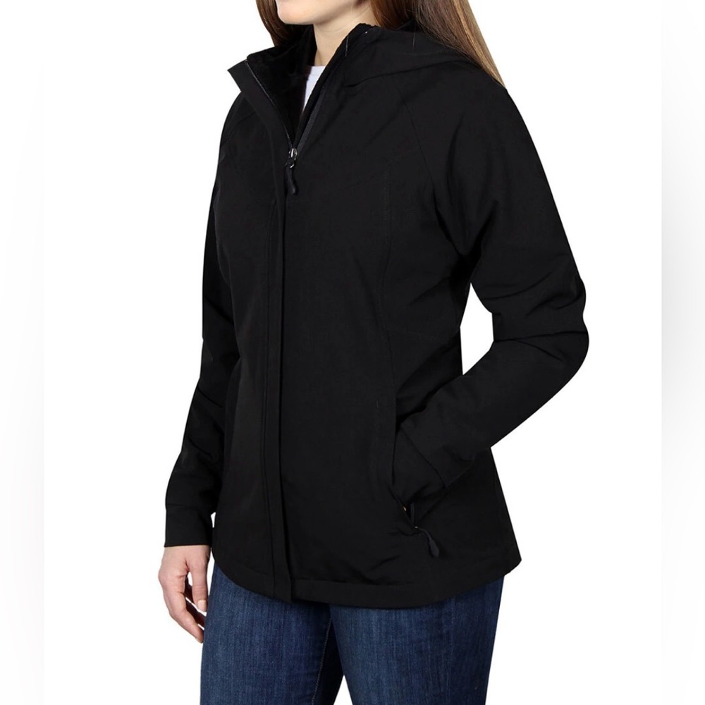 Kirkland Signature Women's Softshell Black Jacket Size XXL